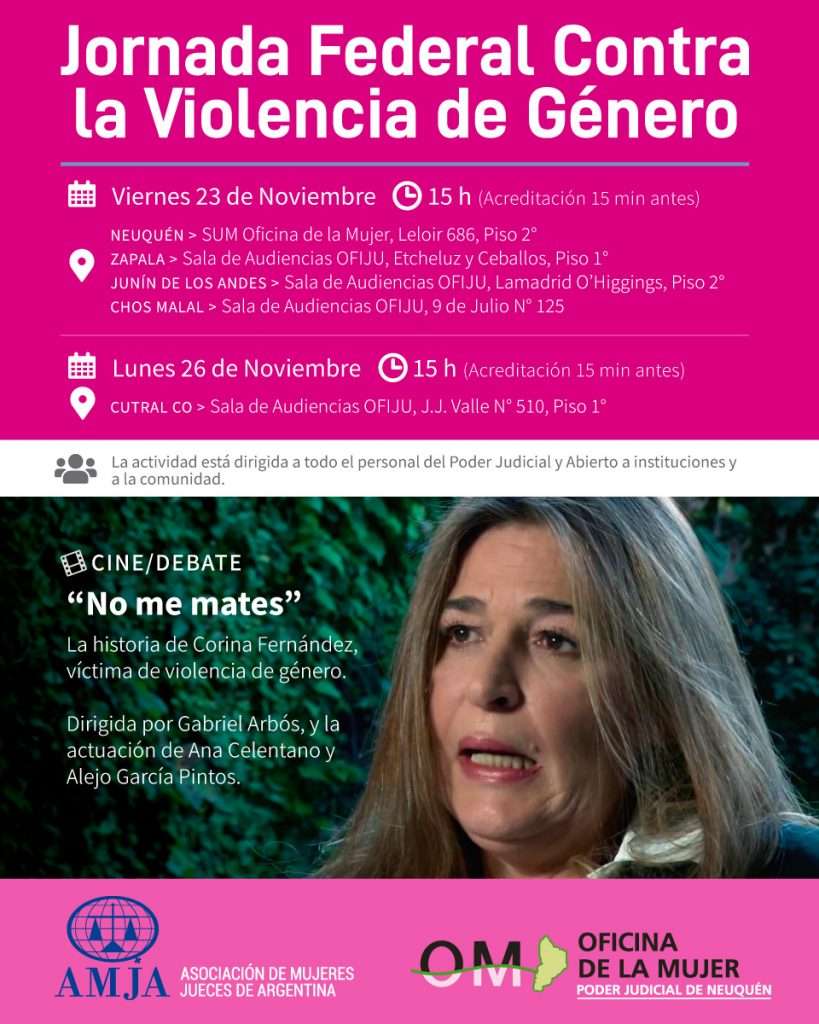 Jornada Federal contra la Violencia de Género – JUS-NQN Comunicación ...